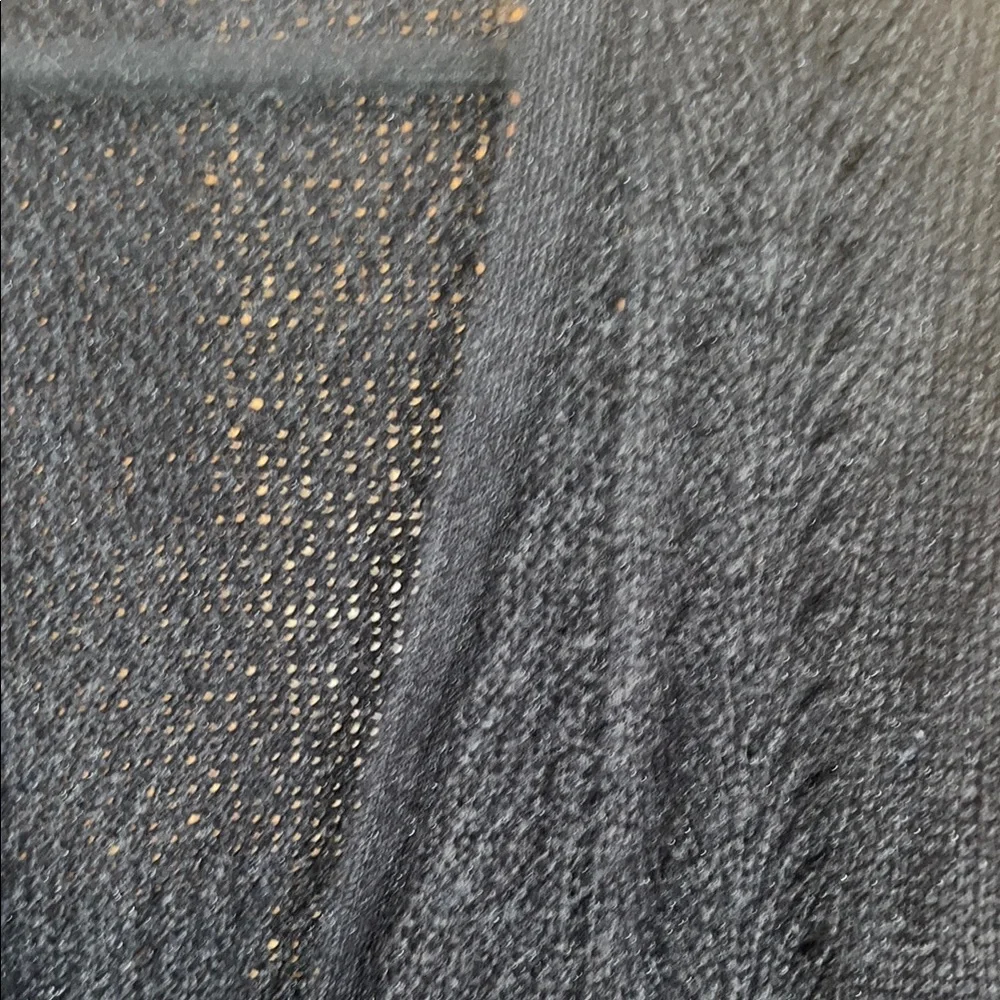 Women's Acrylic Blend Black Open-Front Sweater by Candie's [Size L] - Picture 4 of 12